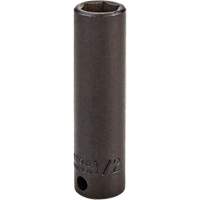 Socket, Impact, 1/2", 3/8" Drive, 6 Points, Deep Mukwa Safety Services