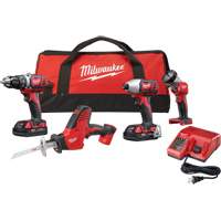 M18 Cordless 4-Tool Combo Kit, Lithium-Ion, 18 V Mukwa Safety Services