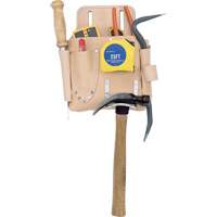 Drywall Tool Pouch, Tool Holder, Leather, 7 Pockets Mukwa Safety Services
