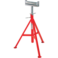 Conveyor Head Pipe Stand #CJ-99, 74-112 cm Height Adjustment, 12" Max. Pipe Capacity, 1000 lbs. Max. Weight Capacity Mukwa Safety Services