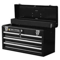 Portable Tool Box, 20" W, 3 Drawers, Black Mukwa Safety Services