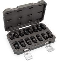 15-Piece 3/8" Drive 6 Point Universal Impact Metric Flex Socket Set Mukwa Safety Services