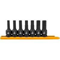 Impact Metric Bit Socket Set, Hex, 1/2" Drive, 7 Pcs Mukwa Safety Services
