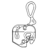 GXL Plate Clamp, 4000 lbs. (2 tons), 1/16" - 7/8" Jaw Opening Mukwa Safety Services