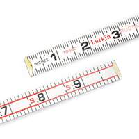 Folding Wood Rule, 6' L, Wood, 1/6" Graduations Mukwa Safety Services