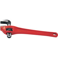 Heavy-Duty Offset Pipe Wrench #14, 2" Jaw Capacity, 14" Long, Powder Coated Finish Mukwa Safety Services