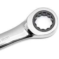72-Tooth Ratcheting Combination Wrench, 12 Point, 30 mm, Chrome/Polished Finish Mukwa Safety Services