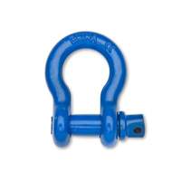 Farm Clevis Anchor Shackle, 1/4", Screw Pin, Coated Mukwa Safety Services