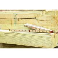 Folding Rule, 6' L, Wood, 1/16" Graduations Mukwa Safety Services