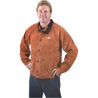 Veste de soudage, Cuir, 4T-Grand, Lava Brown Mukwa Safety Services