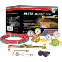 Silver Medium-Duty Welding & Cutting Outfits, 1/2" Cut, 1/4" Weld Mukwa Safety Services