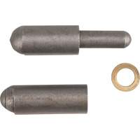 Weld-On Hinge, 0.315" Dia. x 1.575" L, Mild Steel w/Fixed Steel Pin Mukwa Safety Services