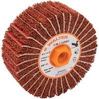 Two-In-One Turbo Drums, 4-1/2" Dia. x 2" W, 5/8"-11 Arbor, 60 Grit Mukwa Safety Services