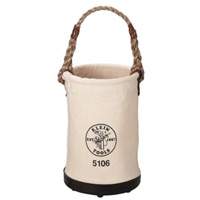 Seau &agrave; paroi droite, 14" h, Toile, Beige Mukwa Safety Services
