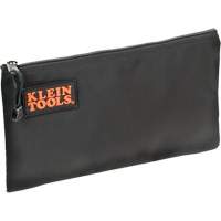 Pochette pour outils avec fermeture &agrave; glissi&egrave;re, Nylon balistique, 1 pochettes, Noir Mukwa Safety Services