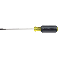 Tournevis d'&eacute;b&eacute;niste pointe plate, Tige de 1/4", Ronde, 10-11/32" lo, Prise en Coussin&eacute;e Mukwa Safety Services