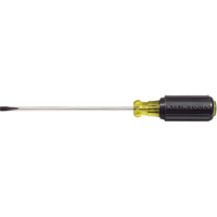 Tournevis d'&eacute;b&eacute;niste pointe plate, Tige de 3/16", Ronde, 9-3/4" lo, Prise en Coussin&eacute;e Mukwa Safety Services