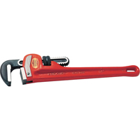 Straight Pipe Wrench #48, 6" Jaw Capacity, 48" Long, Powder Coated Finish Mukwa Safety Services