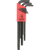 Balldrive L-Style Hex Key Set, 9 Pcs., Metric Mukwa Safety Services