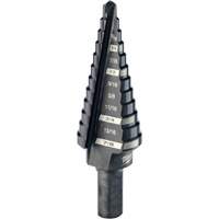 #4 Step Drill Bit, 3/16" - 7/8" , 1/16" Increments, High Speed Steel Mukwa Safety Services