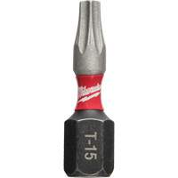 Shockwave Impact Insert Bit, Torx, T-15, 1/4" Drive Mukwa Safety Services