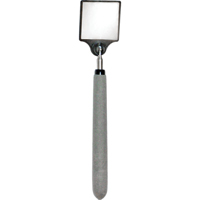 Acrylic Inspection Mirror, Square, 2" L x 2" W, Telescopic Mukwa Safety Services