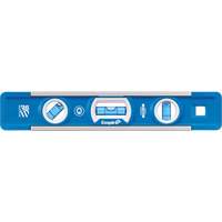 True Blue&reg; Torpedo Level, 9" L, Aluminum, 3 Vials, Magnetic Mukwa Safety Services