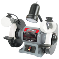 Bench Grinder, 8" Wheel Diameter, 1/2 HP, 1750 RPM Mukwa Safety Services