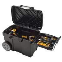 Coffre &agrave; outils pour entrepreneur, 15-19/32" la x 24-13/16" p x 16-1/2" h, Noir Mukwa Safety Services