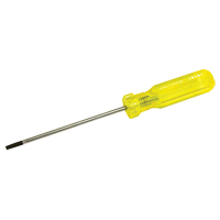 Electrician's Slotted Screwdriver, 5/32" Tip, Round, 7-3/4" L, Plastic Handle Mukwa Safety Services