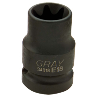 Torx&reg; Socket, 1/2", 1/2" Drive, 6 Points Mukwa Safety Services