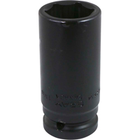 Socket, Impact, 9/16", 3/4" Drive, 6 Points, Deep Mukwa Safety Services