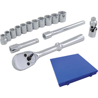 Jeu de douilles et accessoires, 15 Mcx, Prise de 3/8" Mukwa Safety Services