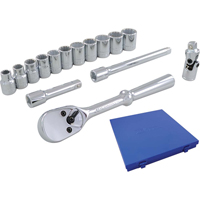Jeu de douilles et accessoires, 15 Mcx, Prise de 3/8" Mukwa Safety Services