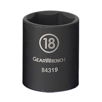 Socket, Impact, 11 mm, 3/8" Drive, 6 Points Mukwa Safety Services