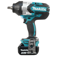 Cordless High Torque Impact Wrench Kit, 18 V, 1/2" Socket Mukwa Safety Services