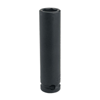 Socket, Impact, 13 mm, 3/8" Drive, 6 Points, Deep Mukwa Safety Services