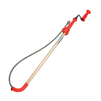 Toilet Auger, Manual, Bulb, 6' Cable Length, 1/2" Cable Diameter Mukwa Safety Services