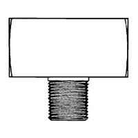 Male Branch Tee, Brass, 1/8" Mukwa Safety Services
