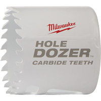 Scie &agrave; bouteur Hole Dozer avec dents au carbure, 2", Profondeur de la coupe 1-63/100", Carbure Mukwa Safety Services