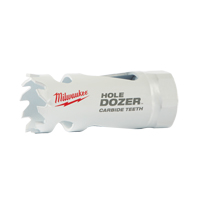 Scie avec dents au carbure Hole Dozer, 1", Profondeur de la coupe 1-3/5", Carbure Mukwa Safety Services