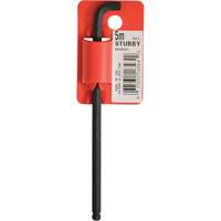 Cl&eacute; hexagonale &agrave; tige longue, embout Sph&eacute;rique, 5 mm x 119 mm lo, Forme en L Mukwa Safety Services