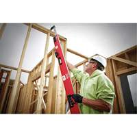 Niveau extensible RedStick, Poutre en I, 12' lo, Aluminium, 3, Magn&eacute;tique Mukwa Safety Services