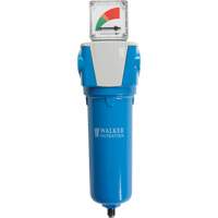 Coalescing Pre-Filter with Differential Gauge, Standard, 1-1/2" NPT, Automatic Drain, For Dust/Particles Mukwa Safety Services