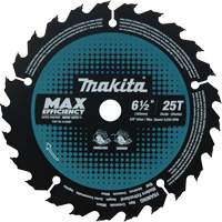 Lame de scie circulaire efficacit&eacute; maximale, 6-1/2", 25 dents, Pour Stratifi&eacute;/Bois Mukwa Safety Services