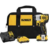 Ensemble de tournevis &agrave; percussion avec moteur sans balai Xtreme, 1/4", 1450 lb-po Couple max., 12 V, Lithium-ion Mukwa Safety Services
