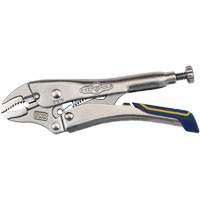 Fast Release Locking Pliers with Wire Cutter, 5" Length, Curved Jaw Mukwa Safety Services