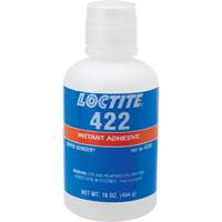 422 Super Bonder&reg; Instant Adhesive, Clear, Bottle, 16 oz. Mukwa Safety Services