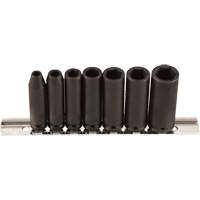 Socket Set, 7 Pcs, Impact, 1/4" Drive Size, Deep Mukwa Safety Services