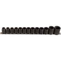 Socket Set, 13 Pcs, Impact, 1/2" Drive Size Mukwa Safety Services